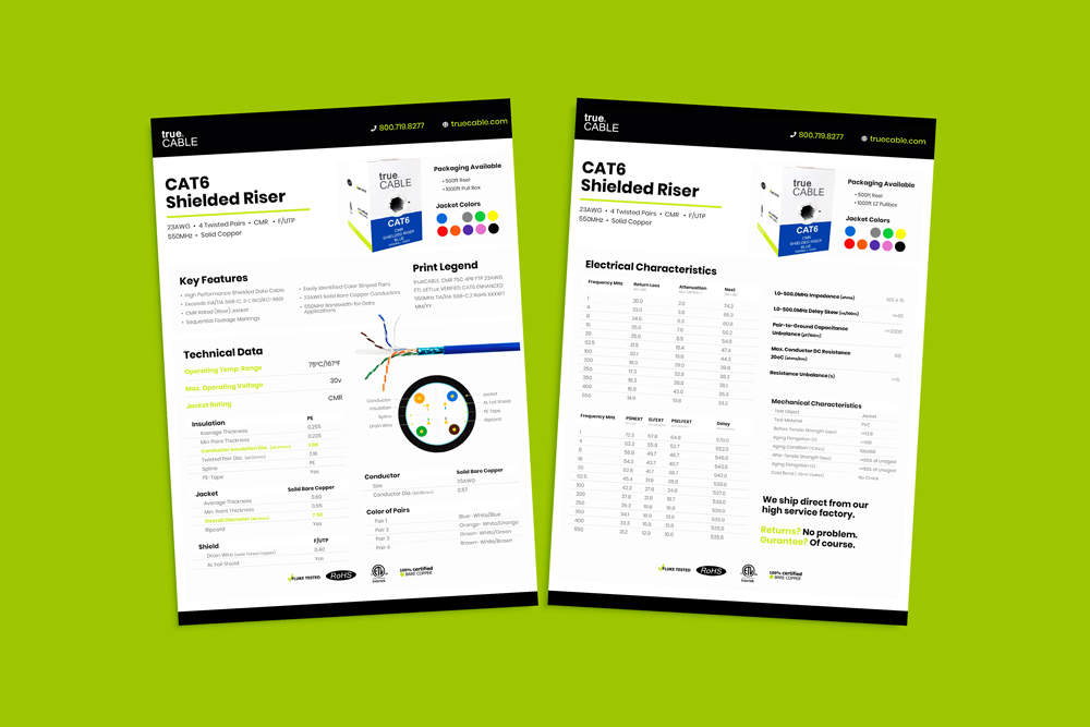 Spec Sheets