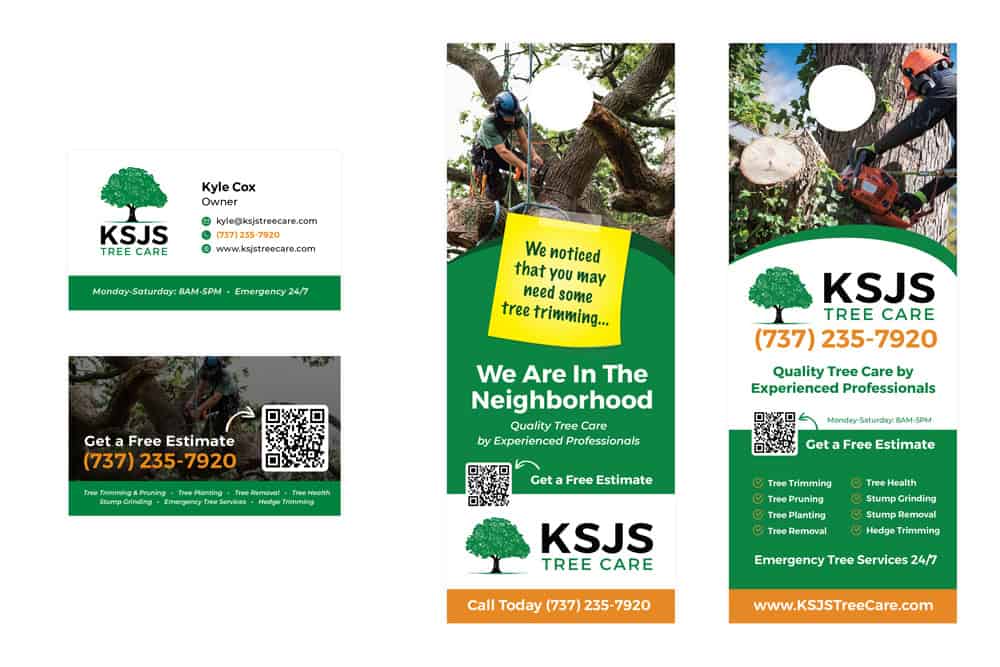 Business Cards & Door Hanger